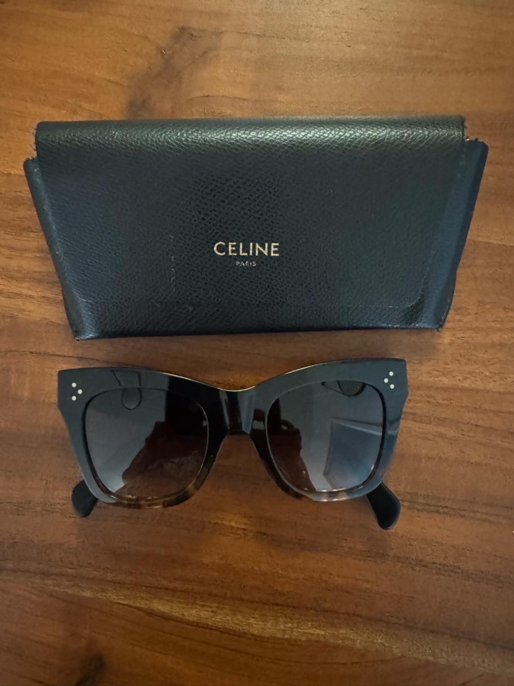 Celine Black 50mm Gradient Butterfly Sunglasses
